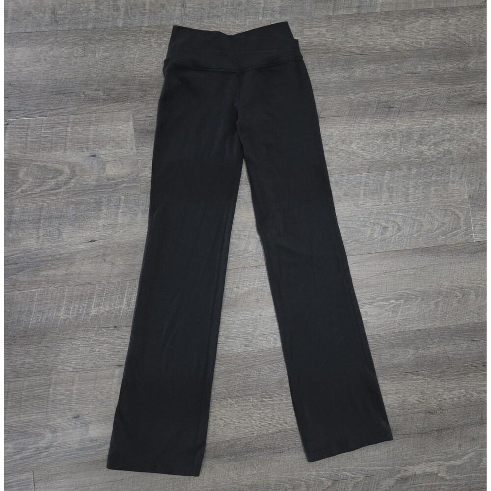 lululemon Astro Leggings lululemon Size 2 Black Crossover Waist Yoga Gym 31.5"